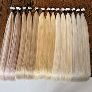 Commercio all'ingrosso extension per capelli alla cheratina vergine brasiliana punta piatta doppia disegnata capelli vergini Remy 12A lisci Bonde stili 18 pollici - Product Image 6