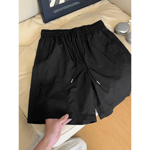 Pantalones Cortos de Seda Helada para Hombre al por Mayor, de Secado Rápido, Transpirables, Informales, con Logotipo Personalizado, Precio de Fábrica, OEM ODM, de Pierna Ancha para Verano - Product Image 5