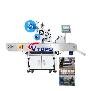 Horizontal Bottle Labeling Machine Automatic Mini Round Bottle Label Sticker Machine Plastic Vial Labeler Applicator Machine