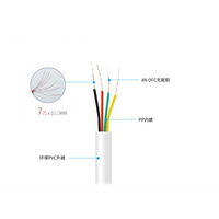 Cable de Red a TV de Cobre Blanco de 4 Hilos, 28 AWG, 1m, Plano, Adaptador RJ45 a RJ11 con Cubierta de PVC y Blindaje Trenzado