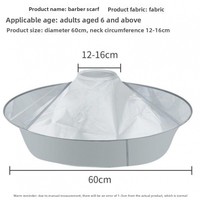 Cape de coiffure pliable en polyester et plastique, résistante à l'eau, protège le rasoir et nettoie l'apron