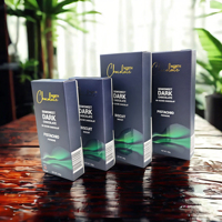 Vente en gros de boîtes d'emballage pour huiles essentielles 10ml/30ml, boîtes en papier cosmétique noir/blanc avec laminage mat, pour flacons compte-gouttes et crèmes pour le visage