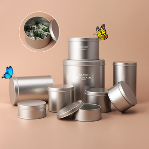 Pot en aluminium 60 ml Récipients rechargeables avec couvercle à vis transparent Bouteille ronde en fer-blanc pour crème cosmétique baume à lèvres - Product Image 6