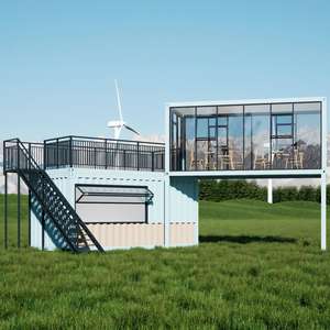 ชั้นบนและชั้นล่างของที่ตั้งแคมป์บ้านเคลื่อนที่เป็นตู้คอนเทนเนอร์สำเร็จรูปซึ่งสามารถปรับแต่งได้ - Product Image 1