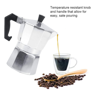 1/2/3/6/9/12/14 tazas de aluminio estufa cafetera Moka Pot para café cubano italiano cervecería Cafeteras - Product Image 6