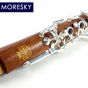 MORESKY Clarinette en Mopane/Palissandre, accordage en Do, 17 clés, plaqué argent, soprano MC682 - Product Image 5