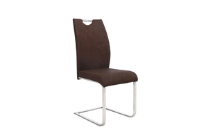 Proveedor de venta al por mayor de cuero moderno económico bajo precio <span class=keywords><strong>comedor</strong></span> café silla - Product Image 3