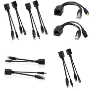 Módulo de fuente de alimentación del inyector Poe Splitter Rj45 12-48V Cable Poe Cable adaptador de alimentación pasiva a través de Ethernet