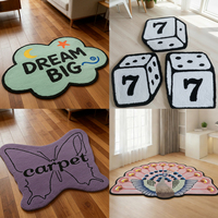 Tapis Tuftés sur Mesure de Forme Tendance Dropshipping Designer Anime, Lot de Tapis de Sol Personnalisés avec Logo