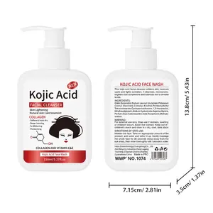 Limpiador <span class=keywords><strong>Facial</strong></span> Espumoso con Ácido Kójico, Colágeno, Vitaminas C y E, Limpieza Profunda, Exfoliante, Suave, No Irritante, para <span class=keywords><strong>Piel</strong></span> <span class=keywords><strong>Grasa</strong></span> - Product Image 6