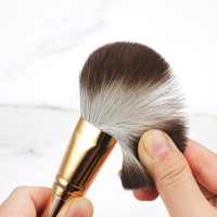 8pcs Premium Soft Vegan Cheveux Maquillage Pinceaux De Luxe Or Cosmétique Pinceaux Private Label Maquillage Bruhes Set Avec Sac À Fermeture Éclair