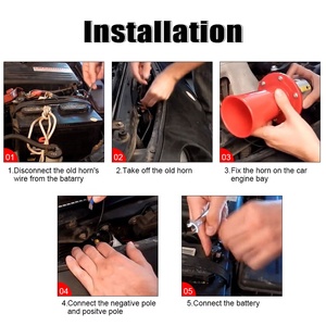 <span class=keywords><strong>Klaxon</strong></span> d'air de voiture antique Ahooga <span class=keywords><strong>12V</strong></span> Vintage OO-GA Classique pour Ford Model T Style Old School Chrome 110DB Moto PQY-LB03 - Product Image 6