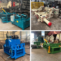 Presse à balles hydraulique pour métaux, compacteur de ferraille avec éjection latérale pour le recyclage des canettes en aluminium et de l'acier