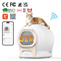 Nouvelle conception de bac à litière pour chat autonettoyant, bac à litière automatique pour chat, toilette intelligente pour chat, contrôle par application, connexion Wifi