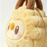 Sac fourre-tout en peluche personnalisé en forme de durian, sac à main doux et moelleux pour enfants et filles, cadeau, décoration de fête, OEM ODM