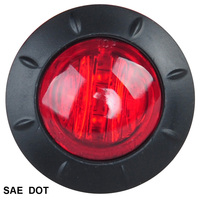 Feux de position et de gabarit LED ronds de 1,5 pouce pour remorque et camion, conformes aux normes SAE/DOT/FMVSS108/RoHS