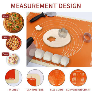 100% tapis <span class=keywords><strong>de</strong></span> cuisson en silicone résistant à la chaleur antiadhésif Silicone <span class=keywords><strong>Macaron</strong></span> bâton <span class=keywords><strong>feuille</strong></span> haute température Vesmac Gorilla Grip Logo - Product Image 2