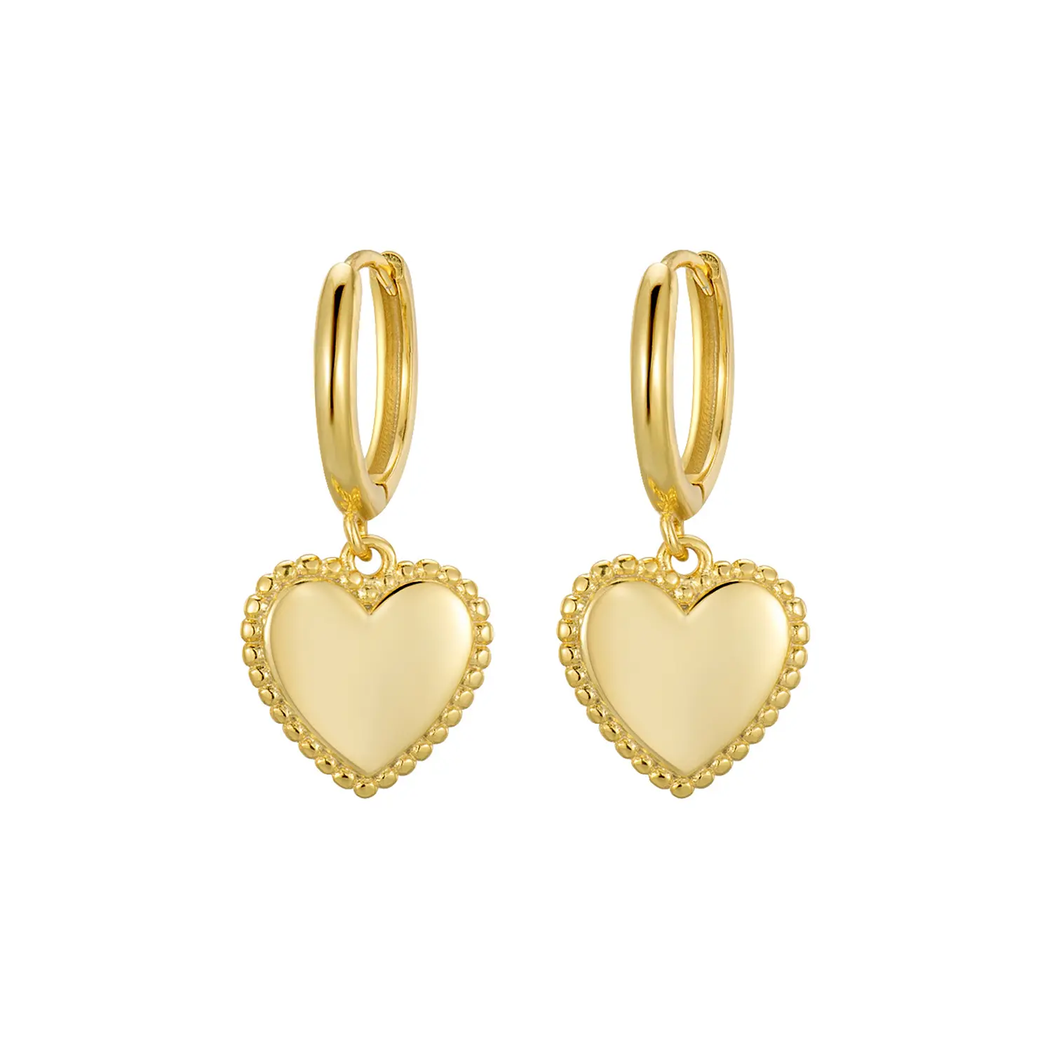 Boucles d'oreilles perle en argent sterling S925 Boucles d'oreilles avec perles irrégulières rondes d'amour