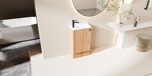 Armoire de salle de bain sur pied <span class=keywords><strong>MEBO</strong></span> Mini 460 avec porte en I - Product Image 6