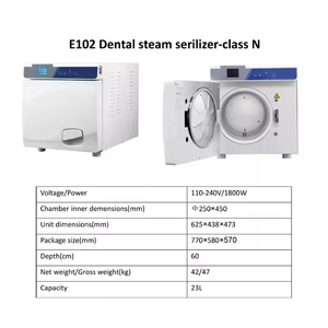 Sterilizzatore dentale automatico dell'<span class=keywords><strong>autoclave</strong></span> di vuoto <span class=keywords><strong>17L</strong></span>/23L con il Display LCD sterilizzazione dentale macchina sterilizzatore a vapore attrezzature - Product Image 6