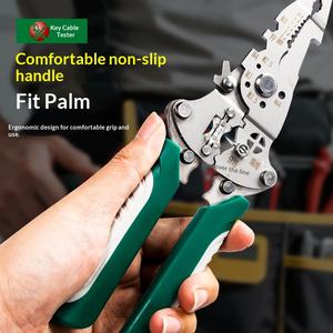 Alicates pelacables plegables al por mayor, herramienta manual multifunción para electricistas, para enrollar y crimpar - Product Image 2