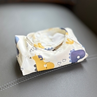 Bavoirs pour bébé en tissu doux, imperméables et faciles à nettoyer, avec poche attrape-manger, style nordique, bavoir de protection imperméable pour bébé