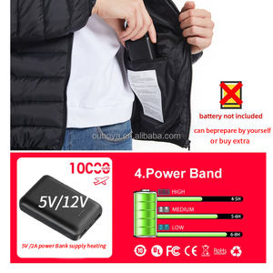 Wholesale 9 Zone Heater Quick <strong>Heat</strong> Men Winter Warm Clothing USB Rechargeable Battery Heated <strong>Jacket</strong> - Product Image 4