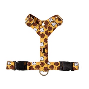 Không có kéo tự làm phim hoạt hình động vật chó chì và khai thác thiết kế Daisy / Charlie Nụ cười bán buôn tùy chỉnh dây xích thiết lập con chó khai thác vest - Product Image 1