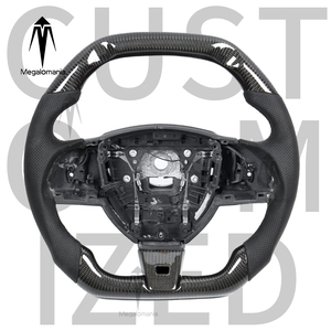 Accesorios Interiores Personalizados para Automóviles Deportivos Compatibles con <span class=keywords><strong>Jaguar</strong></span> XFL XJ F-TYPE XF E-PACE XE XEL F-PACE Ftype Volante de Fibra de Carbono - Product Image 1