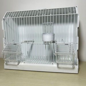 Gabbia Rotonda di Lusso in Bambù da Esposizione 36*17*30cm Nuovo Design per Allevamento Uccelli Pappagalli e Canarini - Product Image 2