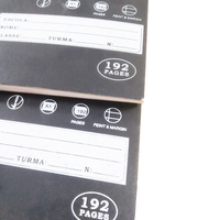 Cahiers de Comptabilité A4 de 192 Pages, 2 Piqûres, Réglure à Grands Carreaux et Marge pour les Écoles