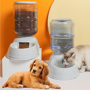 Large Capacity Eco-Friendly Portable Plastic Pet Fountain Cat Dog <b>Water</b> Drinking Manual Pet Feeder Bowls Food <b>Dispenser</b> - Product Image 6