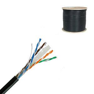 Cable Ethernet CAT 6A de 305 m, blindado FTP para <span class=keywords><strong>PoE</strong></span>++, 23AWG, cobre sólido, cable Cat6a blindado, azul - Product Image 2