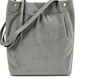 Sac fourre-tout en velours côtelé grande taille pour femme, fermeture magnétique, motif lettre, haute qualité, populaire, idéal pour le shopping, pour filles - Product Image 3