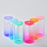 Vasos de colores para beber mixtos de EE. UU., 16oz, café helado transparente, cerveza de refresco, en forma de vaso Libby, taza con tapa de plástico y pajita