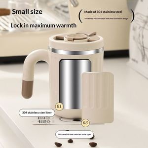 480ML <b>Large</b> Capacity Girls Office Stainless Steel Drinkware <b>Mug</b> With Handgrip Food Grade Gift New Product - Product Image 3
