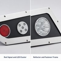 Lampu Depan SHIZI Metro, Rumah Segitiga, Sinyal LED, Reflektor, OEM ODM, Lampu Penanda Samping, Lampu Eksternal untuk Kereta Api