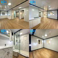 Maison conteneur préfabriquée moderne et extensible de 40/20 pieds, prête à l'emploi, 2, 3, 4 ou 5 chambres, villa préfabriquée, maison portable