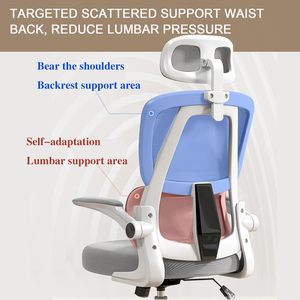 <span class=keywords><strong>Chaise</strong></span> <span class=keywords><strong>de</strong></span> <span class=keywords><strong>bureau</strong></span> ergonomique avec <span class=keywords><strong>protection</strong></span> <span class=keywords><strong>de</strong></span> la colonne vertébrale, design respirant en maille, style racing, durable, hauteur réglable, haute qualité, moderne - Product Image 5