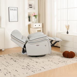 Ghế sofa thư giãn đơn bọc da kiểu Bắc Âu, có thể điều chỉnh điện, chất liệu da cao cấp thoáng khí, dành cho phòng khách. - Product Image 6