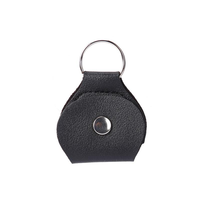 Zhuniao PU Leather Keychain Guitar Picks Holder Bag Soft Case Matte Finish Durable Good Stringed Instruments Parts Accessories