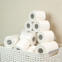 Papier toilette épaissi 4 plis, papier hygiénique de qualité supérieure, haute absorption, durable, sans peluches, pour la maison, l'hôtel, le bureau