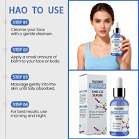 Serum Perawatan Wajah Private Label, Solusi Kulit, Properti Kolagen Anti Penuaan, GHK-CU Snap 8 Blue Copper Peptide Serum