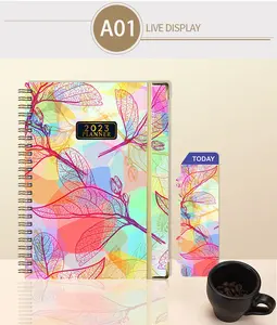 Customized Printing School Business A5 Hardcover Binder Custom Spiral Planner Journal Notebook