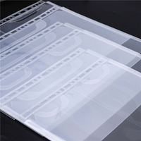 Fundas Protectoras Transparentes para Hojas A4 y B5, con Solapa, Bolsillo Único, Carga Lateral, de Polipropileno, para Archivar Documentos