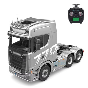 รถบรรทุก RC ไฮดรอลิกโลหะ SJY-K5802Tractor 6x6 พร้อมระบบเสียงและไฟ 2 สปีด ขนาด 1/14  แบบเปิดประตูได้ ของเล่นโมเดล - Product Image 2