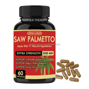 Etichetta personalizzata sega Palmetto capsule in polvere per la salute della prostata capelli integratore per la crescita di Saw Palmetto capsule - Product Image 1