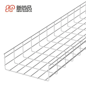 4mm 5mm 6mm china 300 mm IDC Steel Basket Grid cable tray manufacturer