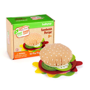 Ensemble de jouets en feutre pour <span class=keywords><strong>hamburger</strong></span>, sandwich, hot dog, <span class=keywords><strong>maison</strong></span>, vente en gros de marque BC, origine Jiangsu - Product Image 1