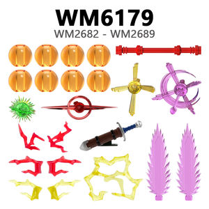 WM6177-6183 Crilin Tenshinhan Yamcha Son Gohan Goku Androide Vegeta Jiren Kefla Hit Zamasu Blocchi da Costruzione Collezionabili Giocattoli per Bambini - Product Image 6